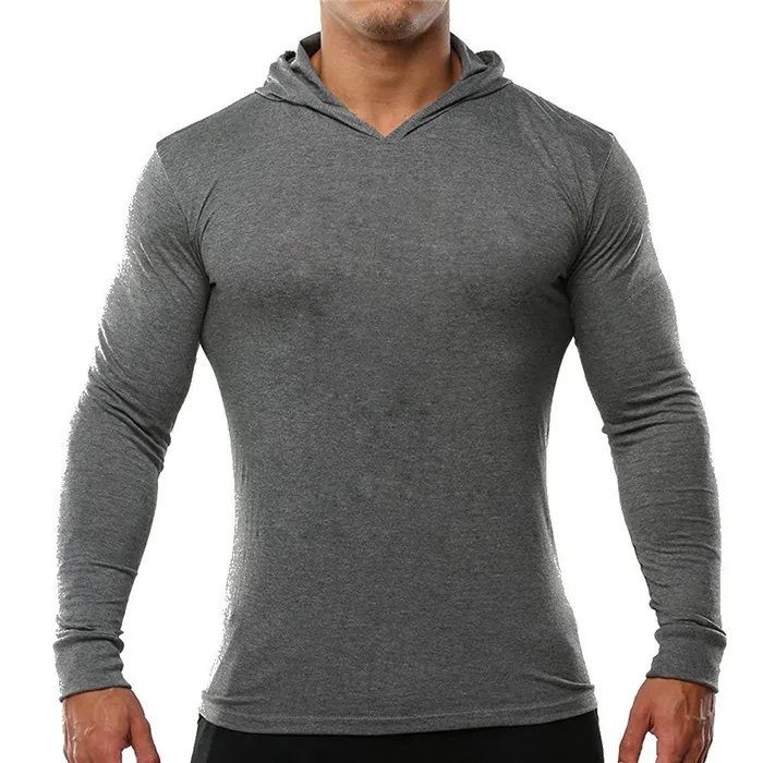 Custom Muscle Bodybuilding Pullover Hoodie For Men Soft Slim Fit Tri