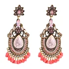 Resin Earrings Earrings Multi-layer Tassel Resin Acrylic Earrings With Bohemian Studs For Women