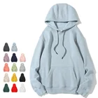Hoodie Manufacturers Autumn And Winter New Polar Fleece Pure Color Custom Advertising Cotton Blank Hoodies Custom Logo