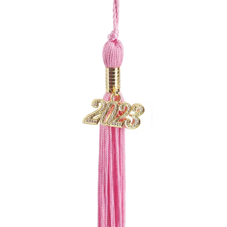 Mondon Unisex Rayon Material Graduation Tassel with Year Charm details