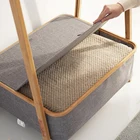 Stand Coat Eco-friendly Bamboo Storage Stand Rack Hat Coat Hanger Rack With Cloth Storage Box