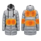 Jacket Coat Smart Heated Down Jacket 100% Polyester Rechargeable Battery Fashion Heating Down Coat For Men