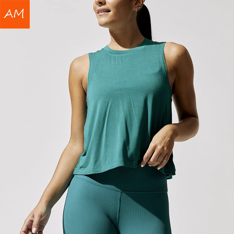 Aman Solid Color Wife Beater Tank Tops 