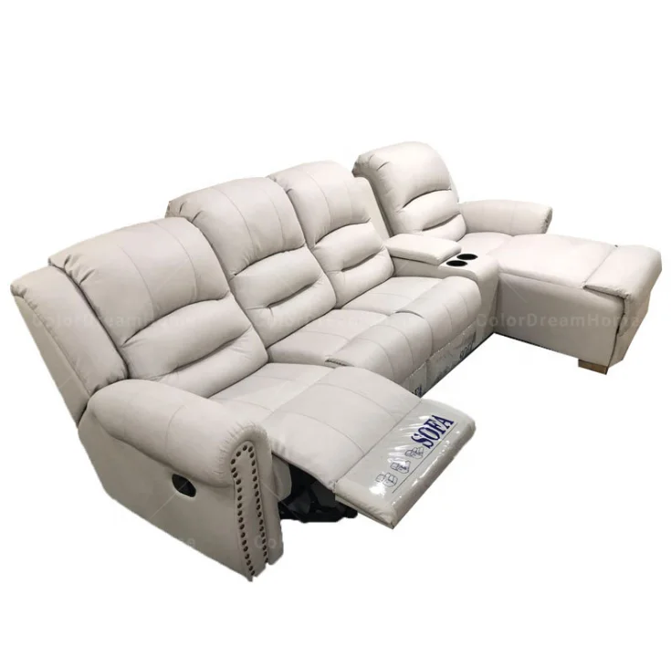 l shape recliner lounge