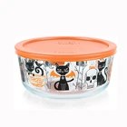 Custom Logo Printing Air Tight Glass Borosilicate Food Container Steal Lid Glass Lunch Box