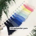 Yarn For Factory Direct 32S Sky Blue 100% Regenerated Polyester Yarn Yarn For Socks And Knitted Articles