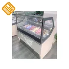 Customized Commercial Ice Cream Display Freezer Fridge