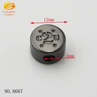 Circle Round Metal Beads Custom Engraved Logo Beads For Bracelet Making