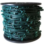 Light HQ C9 SOCKET E17 Spool Green Wire Plastic Decoration String Light Spool Christmas Outdoor