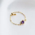 Gold Plated Heart Ring Custom Heavy 14K 18K Gold Plated 0.5microns Heart Zircon Ring For Women