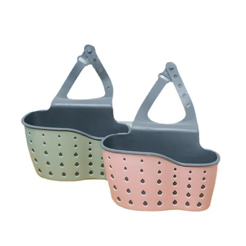 Drain basket Kitchen double -layer draining basket storage basket hanging bag sink Strainer