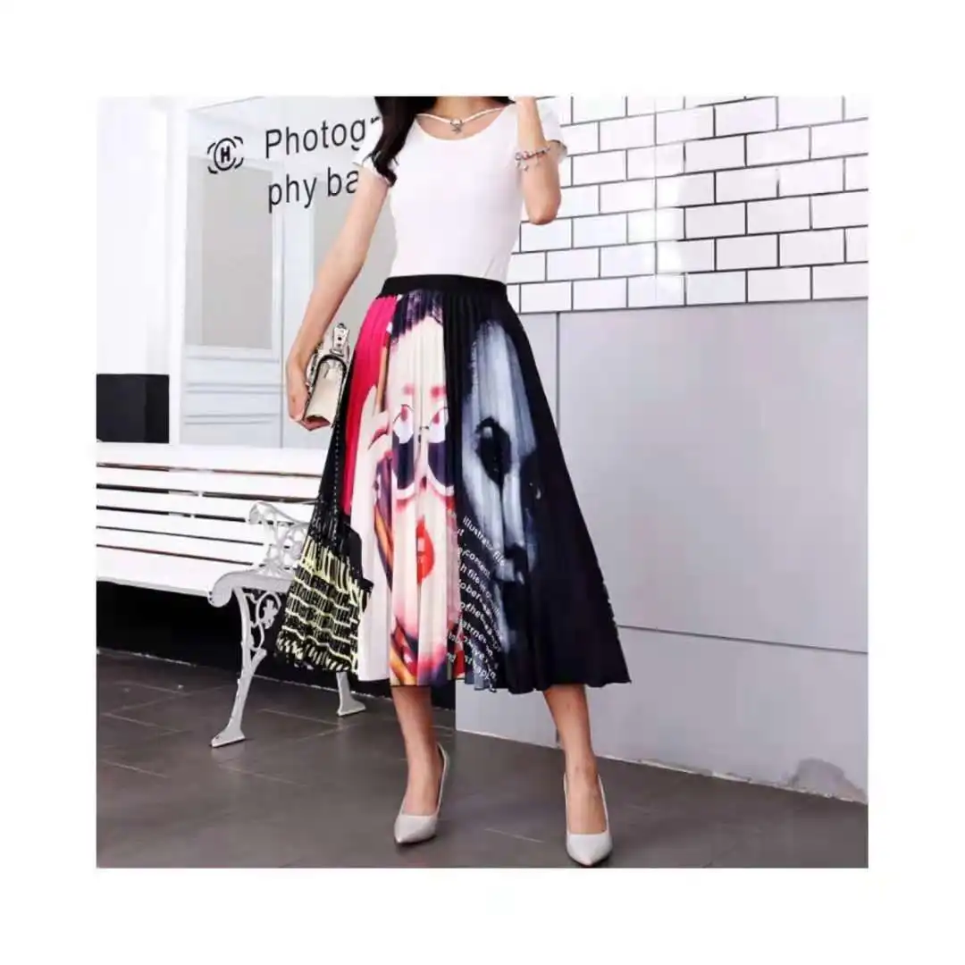 Brand New Arrival Summer Casual High Waist Floral Print Skirts Women  Pleated Skirt - Buy Women Fashion Skirt,Leather Skirt,Plus Size Dress &  Skirts Product on Alibaba.com