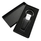 Key Name Keychain High Class Car Logo Hard Box Key Chains Business Pu Leather Keychain