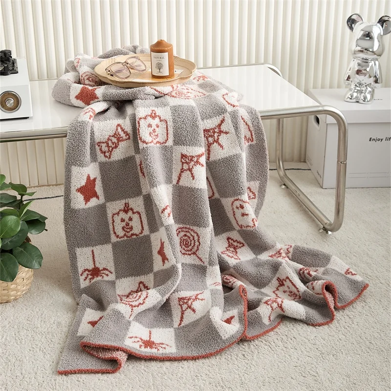 product halloween holiday celebration super soft knitted throw blanket for  party-65