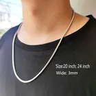 Chain Silver Custom Hip Hop Snake Chain Stainless Steel Silver Cuban Chain Custom Snake Chain Necklace