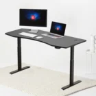 Stand Up Desk Ez Ergonomic Desktops Wholesale Frame-Black Dual Motor 2 Stage Height Adjustable Standing Desk