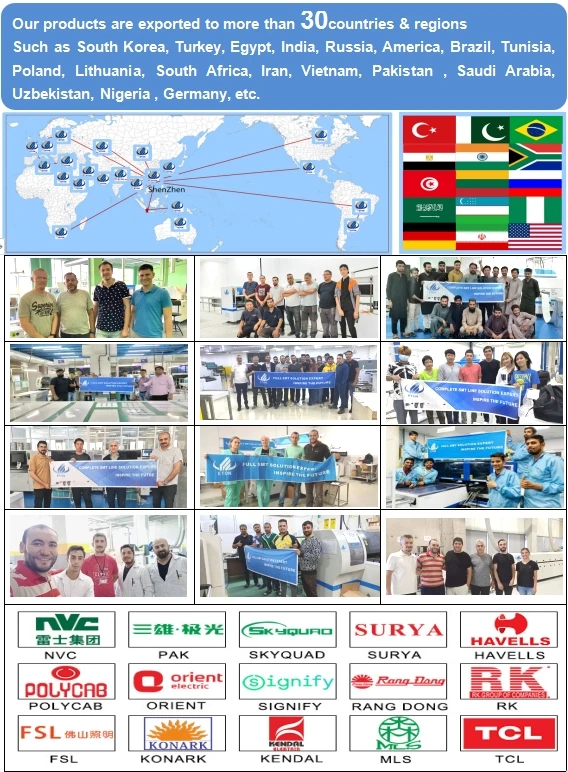 최대 0.6m PCB 고품질 SMT 접착기 렌즈 TV 백라이트 생산 장치 6