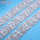 Cheerfeel Bling Bling Crystal Bead Trim Bridal Embellished Trim For Wedding Belt And Garment Decoration RH-1137