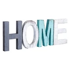 Family Antique Wood Multicolor Family Logo Handmade Decoration Large Wood Letters Stand Alone