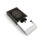 100% Poker Wholesale Red And Black Color 100% All Plastic PVC Durable Casino Poker Playing Cards With Dices Game Set