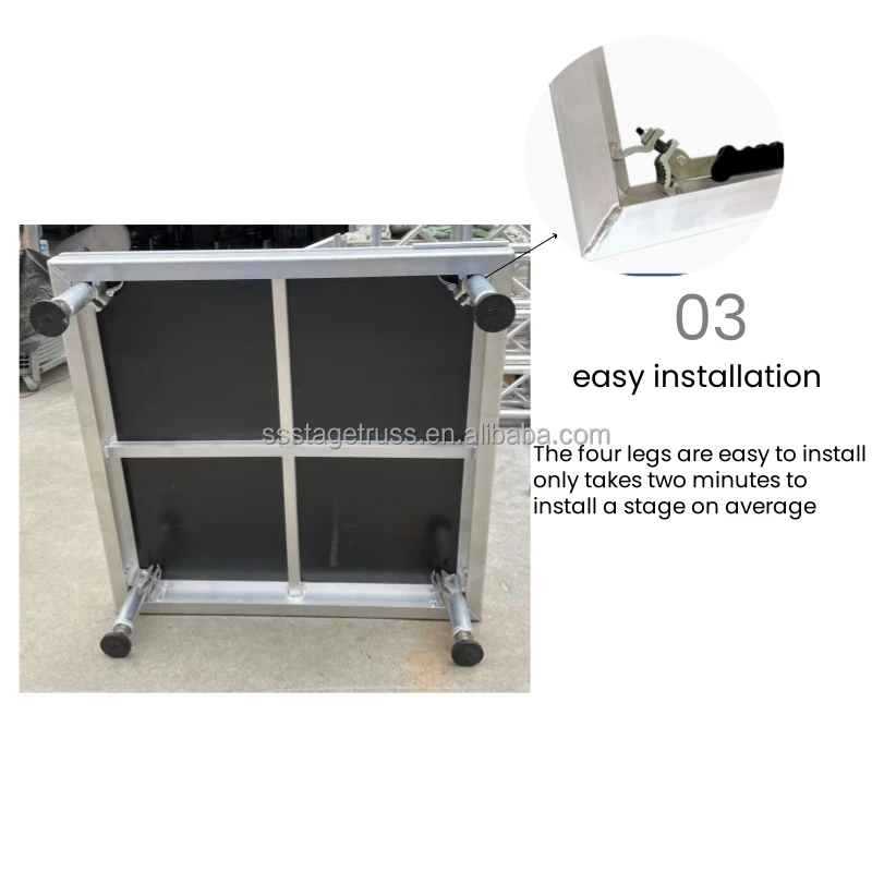 product aluminium  plywood portable movable party stage-10