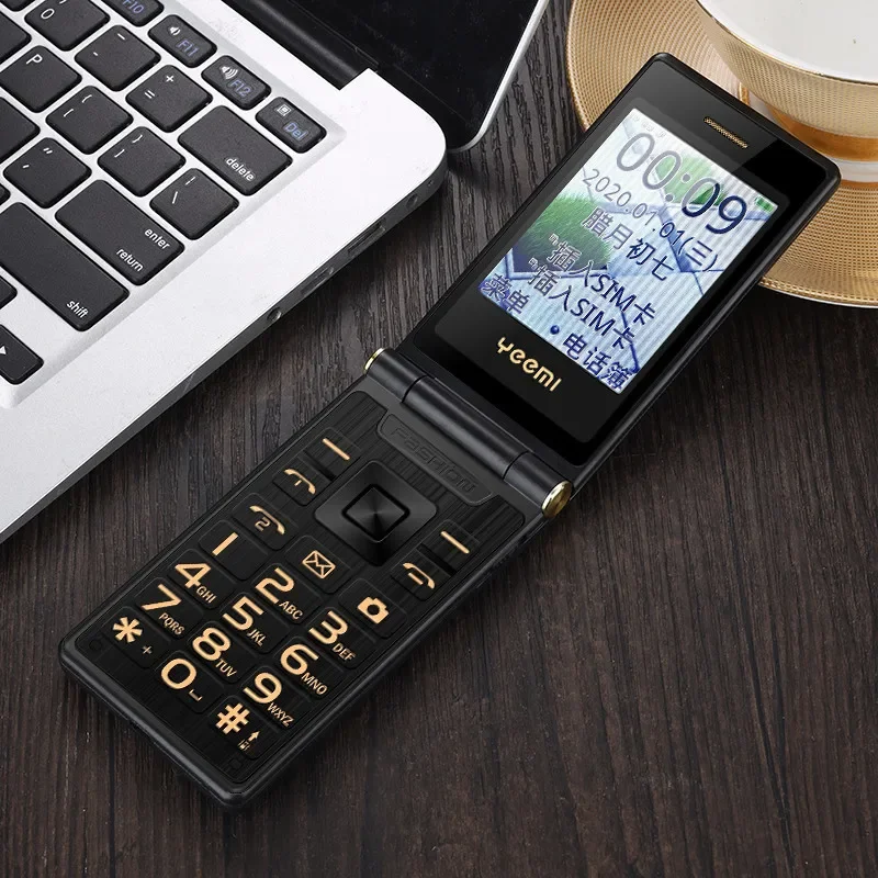 YEEMI M1 GSM 2G Flip Mobile Phone for the Elderly - Dual Sim