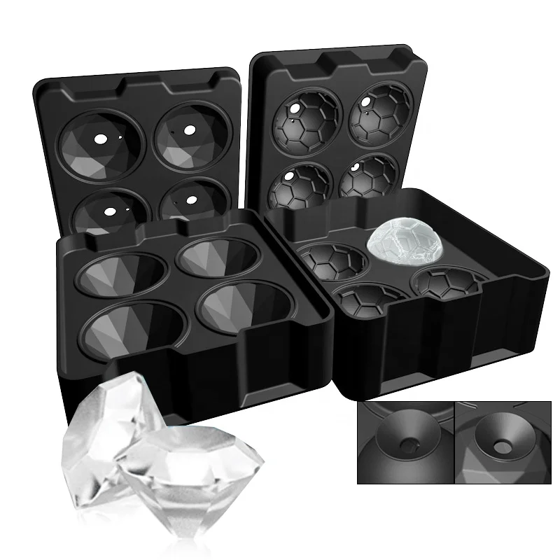 Custom Moldes De Hielo Silicone Ice Mold Ball resin silicon mold Ice  Cube Tray Maker  for Whiskey Cocktails Beverage