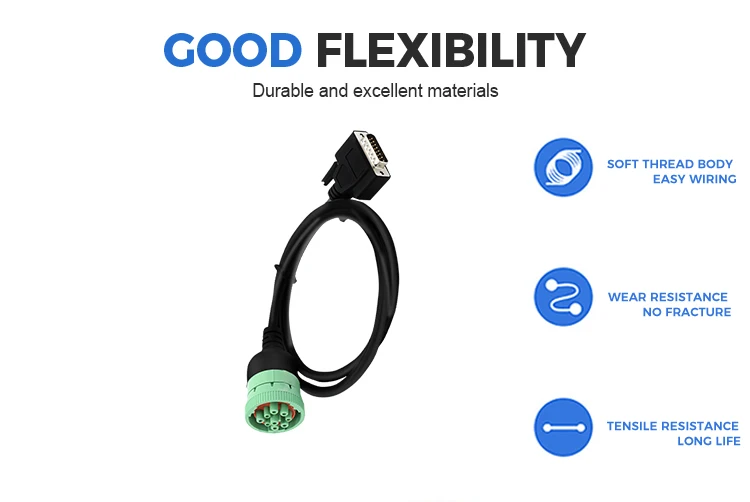 product custom j1939 db16 pin female cable harness with 1 year warranty-5