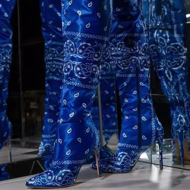 thigh high moon boots