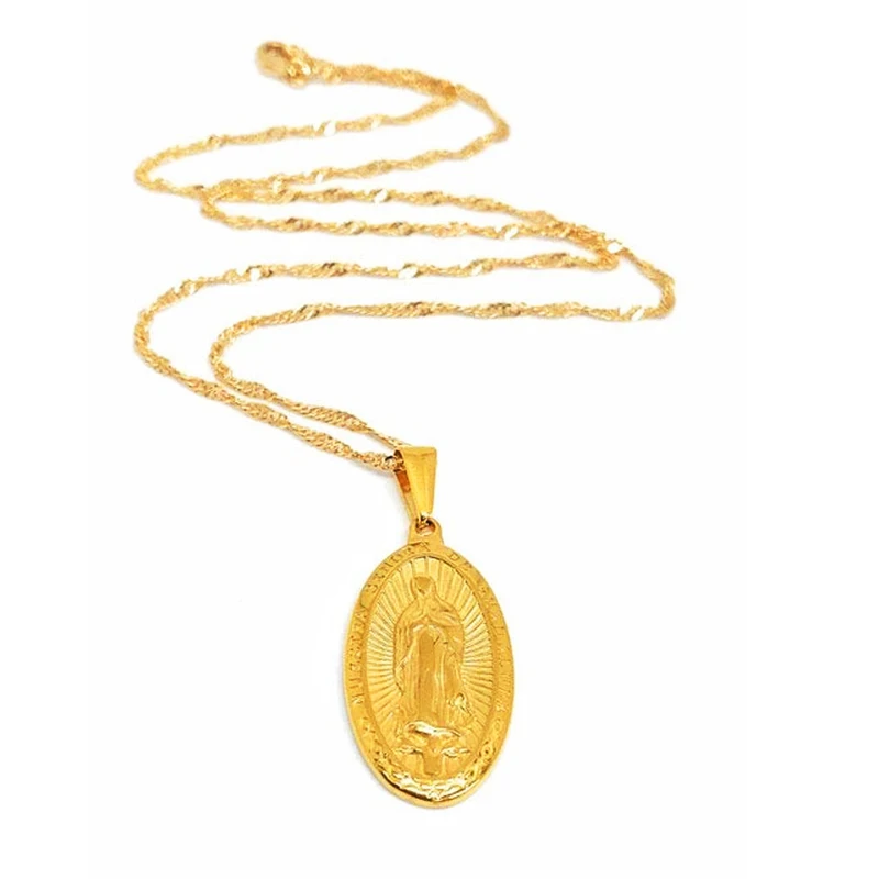 18k Gold Plated Guadalupe Medal Virgen 