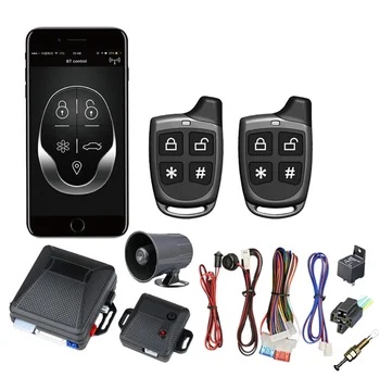 PKE Smart car alarm system with phone APP BT car alarm hot in South American Market