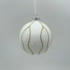 Decorative 2021 Glass Ornaments Home Decorative Luxury Festival Christmas Tree Glass Hanging Balls