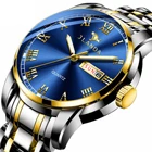 Watch Stainless Steel Luxury Waterproof Mechanical Quartz Wrist Watch Luminous Business Men's Watch