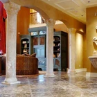 Highly Decorative Gold Fiberglass Roman Pillar With Corinthian Top For Sale