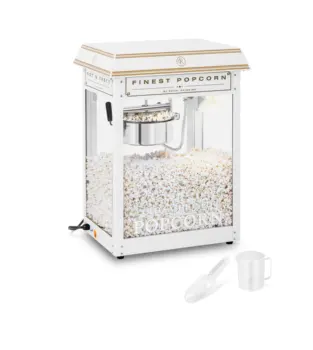 German Quality Standards CE Certified Market Leading Price White & Gold 1600W Popcorn Maker