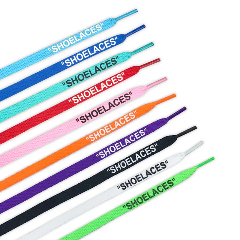 Yrunfeety Shoelaces Ow Shoelaces 47"/55"/63" Flat Shoelaces Silicone Of