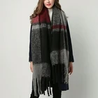 Scarf Winter Women Fashion Blanket Scarf Female Cashmere Pashmina Wool Scarf Shawl Warm Thick Scarves