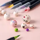 Beads Wood Woodenwood Diy4 / 50mm Round Beads Wholesale Solid Wood Beads Jewelry 100pcs Package