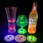 2021 New Design Creative Promotion Product Luminous 3M Coaster Color Bar Beer Bottle Coaster