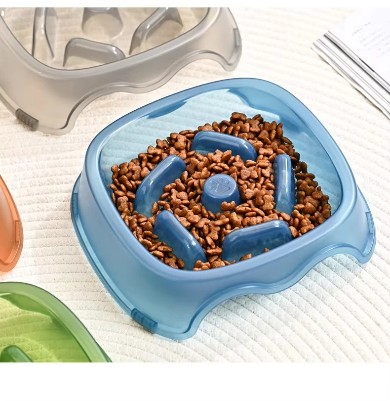 New Anti-tipping Plastic Anti Choking Pet Food Bowl Cat Food Feeder Bowl Pet Products supplier