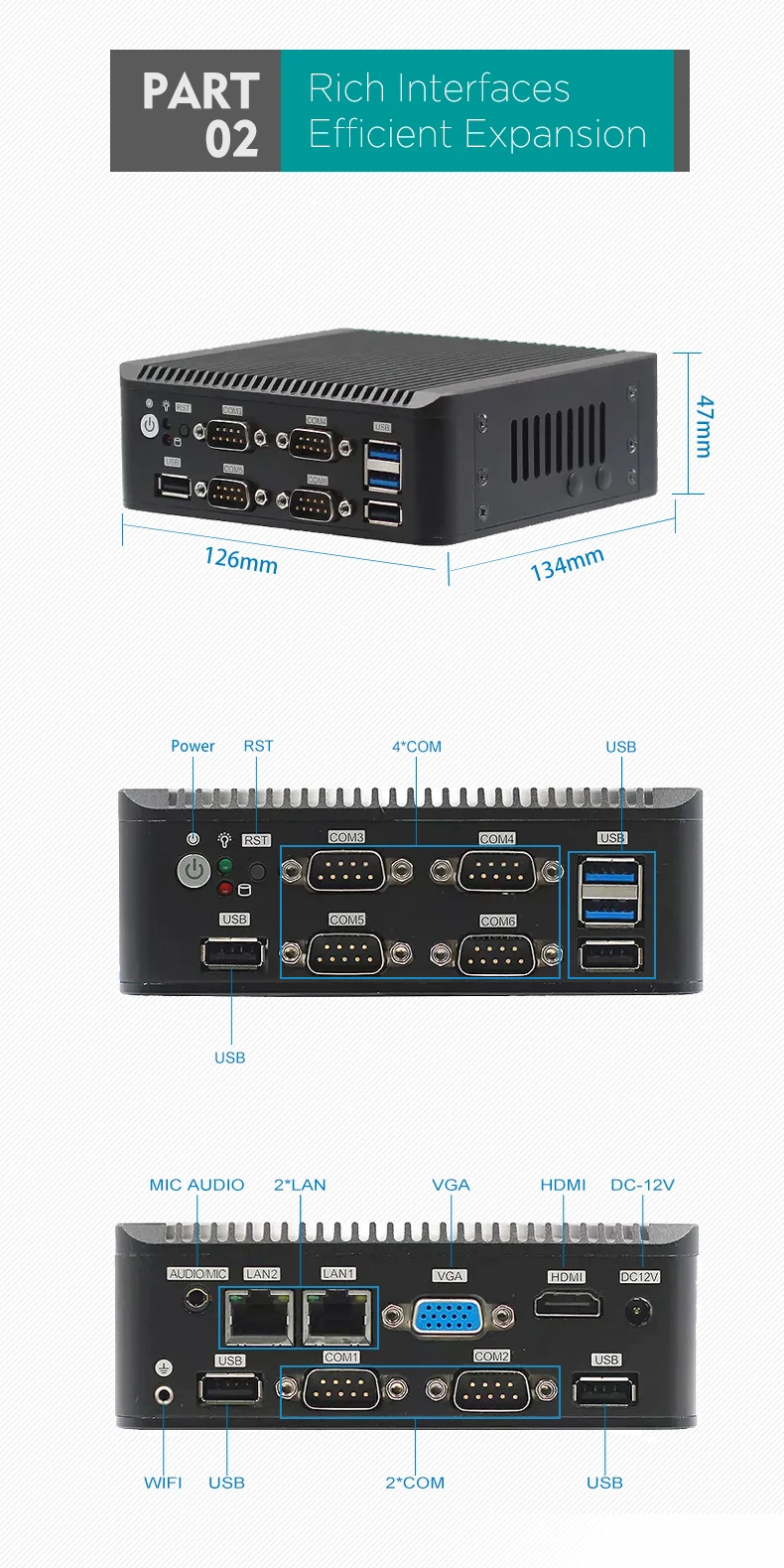 Piesia Factory Ddr Gb J Fanless X Nano Thin Client Pc