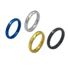 Gold Ring Fashion Custom Stainless Steel Brand Gold Blue Plated Couple Engagement Ring Jewelry