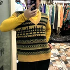Sweater Vest China Supplier Hot Sale Colorful Towel Embroidered Knitted Sweater Sleeveless Sweater Vest For Women