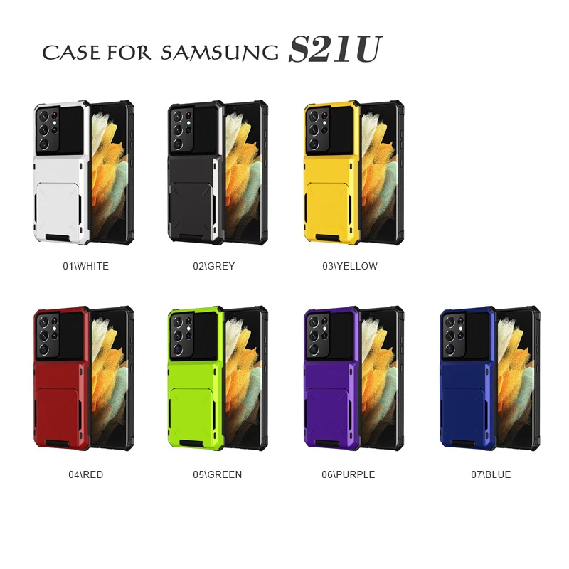 Full Protective TPU + PC Shockproof Flip Mobile Cover For Samsung S22 Ultra Phone Case