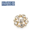 Button Buttons Hot Wholesale Clothes Jewelry Fancy Flower Diamond Button Colorful Rhinestone Buttons For Dresses
