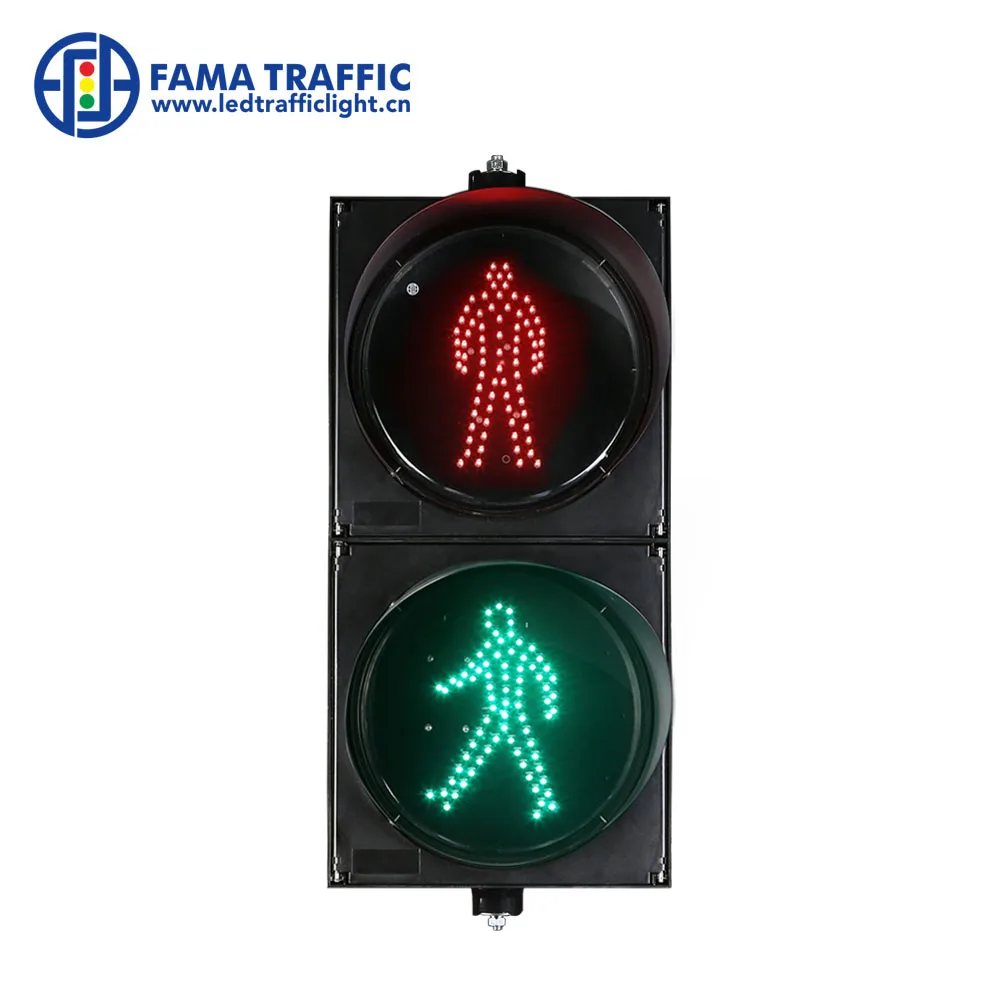 Lampara Led Semaforo 300mm Static Red Green Man Pedestrian Led Traffic