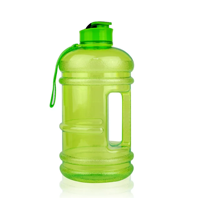 Half gallon plastic water bottles 2.2L Sport Water Bottle  Sports Gym Fitness Water Bottle With Handle Food Grade