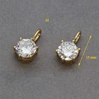Paved Charms Charms 18k Gold Plated Micro Zircon Paved Brass Copper Gold Jewelry Charms 18k