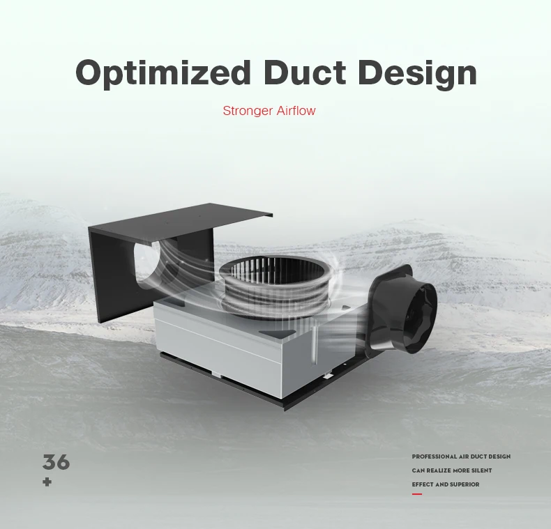 Ultra-silent Duct Fan, 120V, Plastic - detail 8
