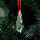 Christmas Tree Ornament Glass Tree MH-DS0298 Custom Shape Hanging Beveled Glass Christmas Tree Ornament